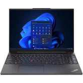 Lenovo ThinkPad E16 Gen 1 Laptop, 16" WUXGA IPS Display, Intel Core i7-13700H VPro Processor, 16GB RAM, 512GB SSD, Intel Iris Xe Graphics, Backlit English (UK) K/B, Free DOS, Graphite, Black