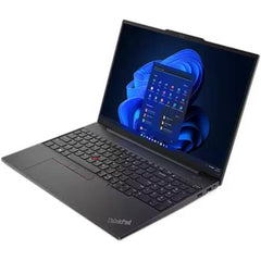 Lenovo ThinkPad E16 Gen 1  Laptop, 16" WUXGA IPS Display, Intel Core i7-13700H VPro Processor, 16GB RAM, 512GB SSD, Intel Iris Xe Graphics, Backlit English (UK) K/B, Free DOS, Graphite, Black