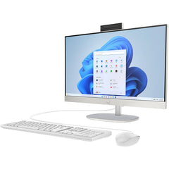 HP 23.8" AIO 24-cr0032l - B6NU0PA#UUF Intel core i5-1335U | 8GB DDR4 RAM | 512GB SSD | Intel Iris Xe Graphics | 23.8" FHD (1920 x 1080) * non touch IPS | HP ENG 125 USB White Wired KB & Mouse | Windows 11Pro | 1Yr | Shell white |New